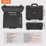 VEVOR Harde pistoolkoffer met voorgesneden voering, waterdichte en stofdichte harde koffer voor 5 pistolen, 18,9 × 16,3 × 8,5 inch afsluitbare pistoolkoffer, zwart