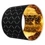 VEVOR Drum lampenkap 33x33x25 cm (boven x onder x hoog), 2 middelgrote vervangende kappen van TC-stof + PET, Harp lampenkap voor tafellampen en staande lampen (Black Diamond Hollow Design)