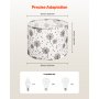 VEVOR Drum Lamp Shade 2 Set, 13 in Top x 13 in Bottom x 10 in High, Medium Drum Linen Lampshade, Replacement Lamp Shade for Table Lamps Floor Lamps, Easy Assembly Required (Light Dandelion Pattern)