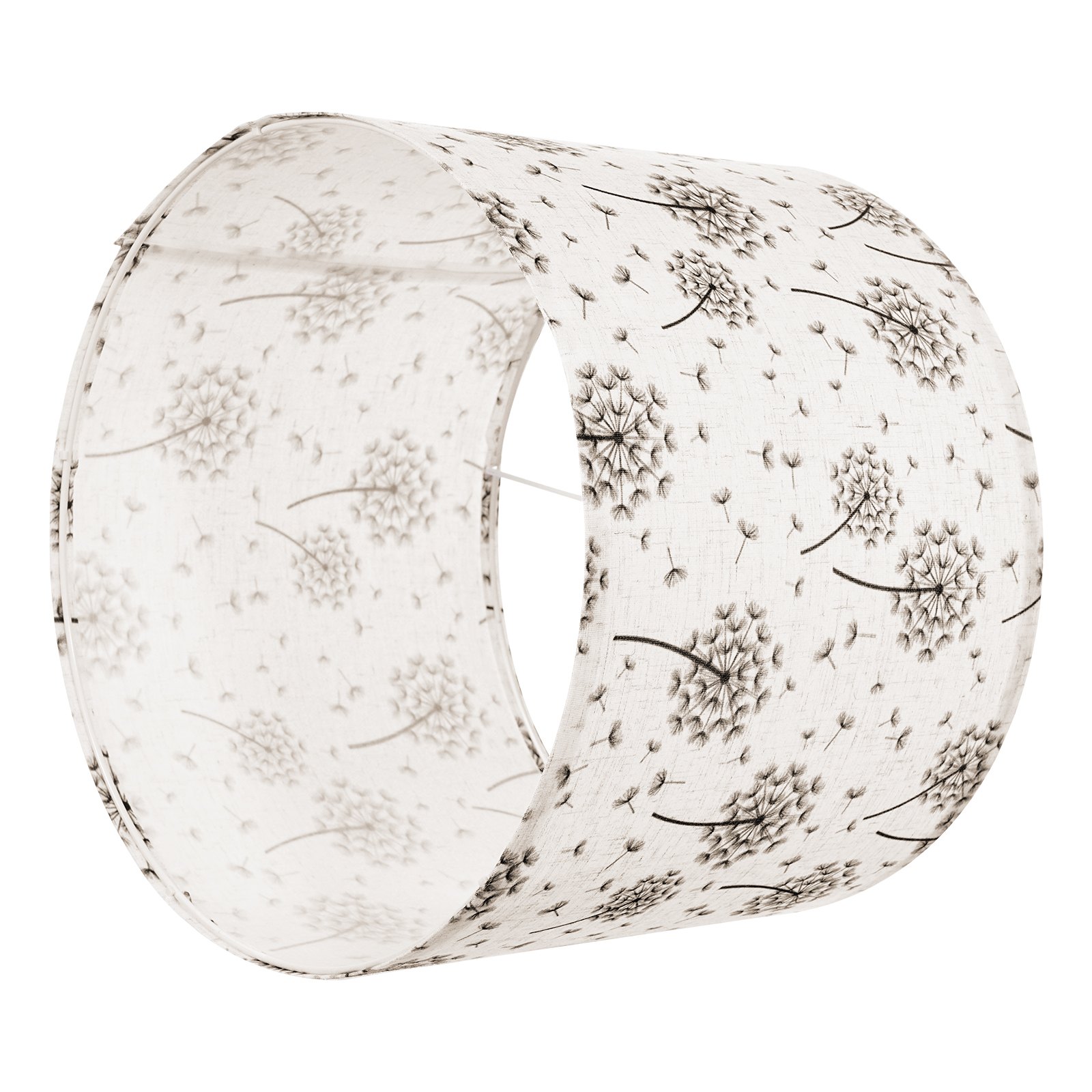 VEVOR Drum Lamp Shade 2 Set, 13 in Top x 13 in Bottom x 10 in High, Medium Drum Linen Lampshade, Replacement Lamp Shade for Table Lamps Floor Lamps, Easy Assembly Required (Light Dandelion Pattern)