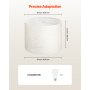 VEVOR Drum Lamp Shade 2 Set, 16 in Top x 16 in Bottom x 12 in High, Large Lampshade with Harp, Replacement Lamp Shade for Table Lamps Floor Lamps Pendant Lights, Easy Assembly Required (Light Linen)