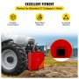 VEVOR-ballastbox met een capaciteit van 800 lbs voor 3-punts tractoraanbouwdelen van Categorie 1