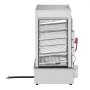 VEVOR Commerciële Voedselverwarmer met Display, 5-niveaus Stomer en Broodjeswarmer, Temperatuurregeling van 30°C tot 110°C, RVS Gestoomde Broodjeswarmer met LED, Stoomverwarming voor Gestoomde Broodjes Siomai Corn