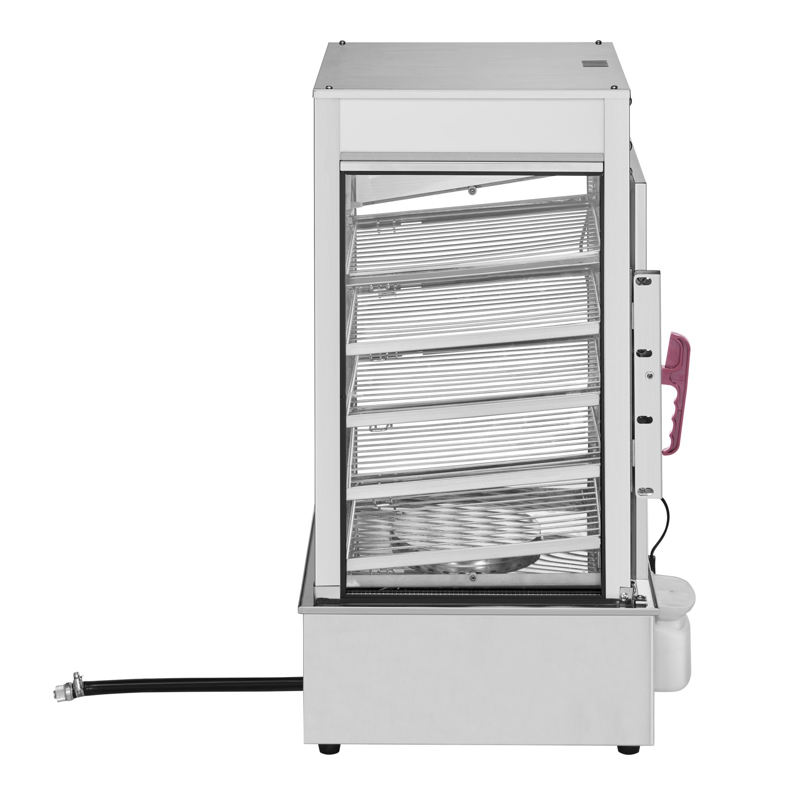 VEVOR Commerciële Voedselverwarmer met Display, 5-niveaus Stomer en Broodjeswarmer, Temperatuurregeling van 30°C tot 110°C, RVS Gestoomde Broodjeswarmer met LED, Stoomverwarming voor Gestoomde Broodjes Siomai Corn