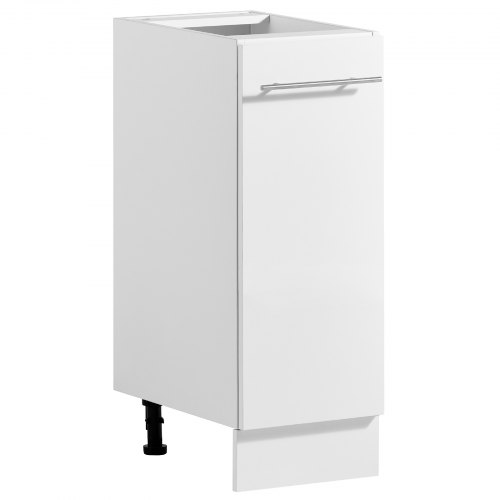 VEVOR Onderkast 300x475x815 mm BxDxH Spaanplaat Keukenonderkast Wit voor Wasruimte & Badkamer, zonder werkblad, in Shaker-stijl, met één lade, soft-close mechanisme en randafwerking