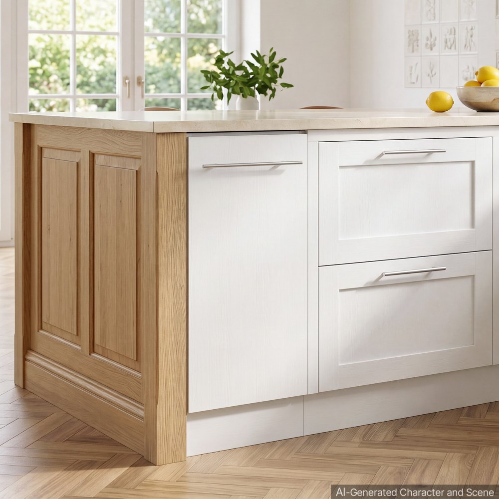 VEVOR Onderkast 300x475x815 mm BxDxH Spaanplaat Keukenonderkast Wit voor Wasruimte & Badkamer, zonder werkblad, in Shaker-stijl, met één lade, soft-close mechanisme en randafwerking