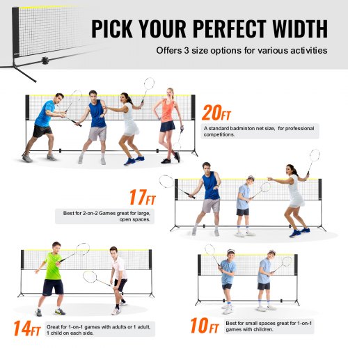 SPORTNOW 2-in-1 badmintonset - Badmintonnet met standaard - Verstelbaar volleybalnet met draagtas - Voor binnen en buiten SPORTNOW 2-in-1 badmintonset - Badmintonnet met standaard - Verstelbaar volleybalnet met draagtas - Voor binnen en buiten