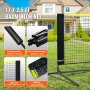 VEVOR Badminton Net Height Adjustable Volleyball Net, 5.2 m Foldable Pickleball Net, Portable Tennis Net Set with Poles & Stand & Carry Bag, for Sports and Fitness Training in the Garden,