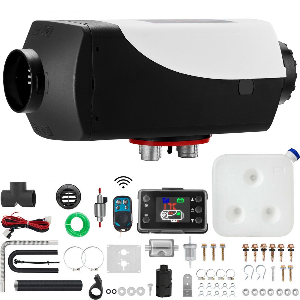 VEVOR 12V diesel standkachel, 8 kW diesel luchtverwarmer, lucht diesel verwarming, lucht standkachel, lucht diesel verwarming, standkachel voor auto's, campers, boten, vrachtwagens, campers, bussen