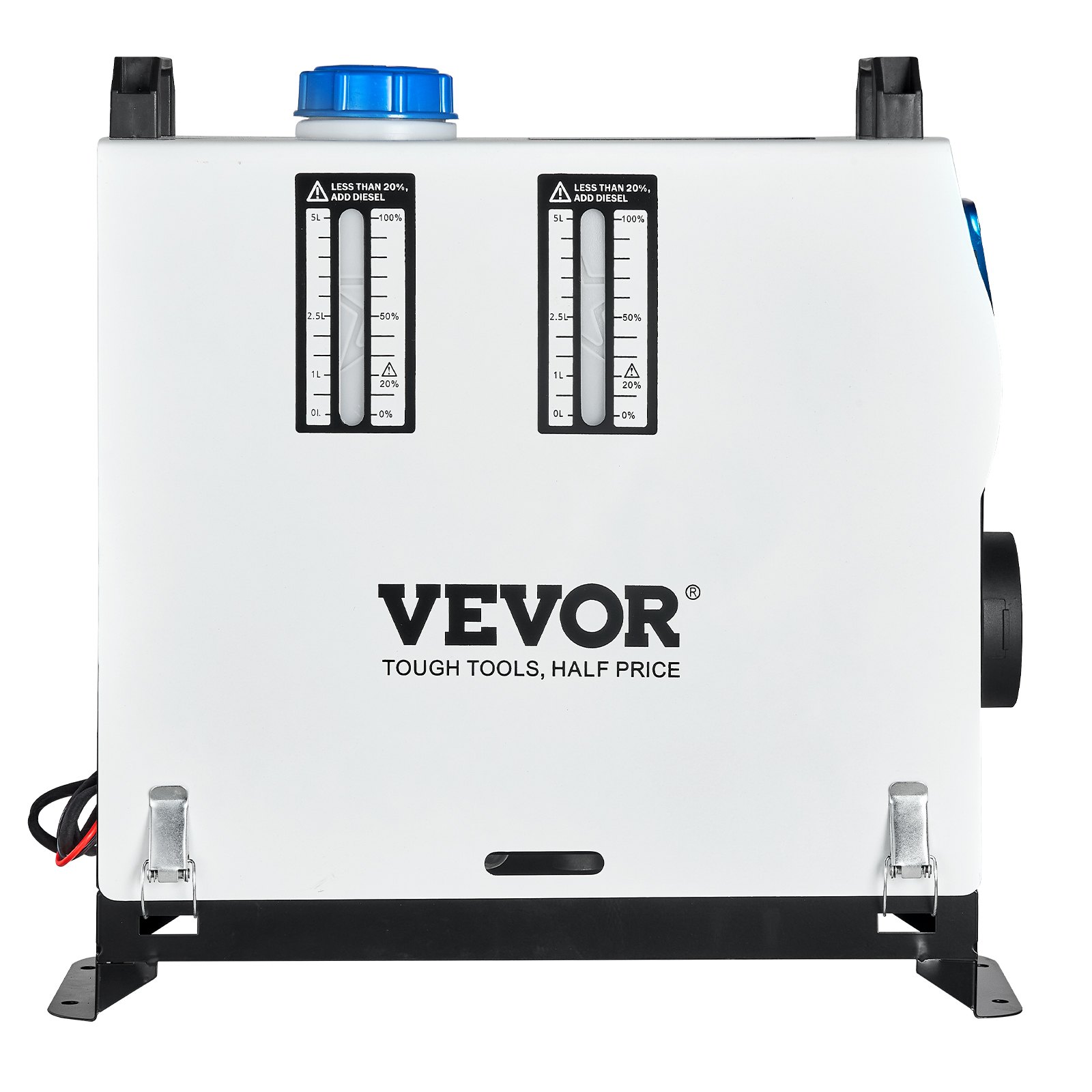 Orange Diesel Air Heater, 8KW Parking Heater, All in 1, 12V Truck Heater, One Air Outlet, with Red LCD Switch, Remote Control, Fast Heating Diesel Heater, For Car, RV Truck, Boat, Campervans, Caravans