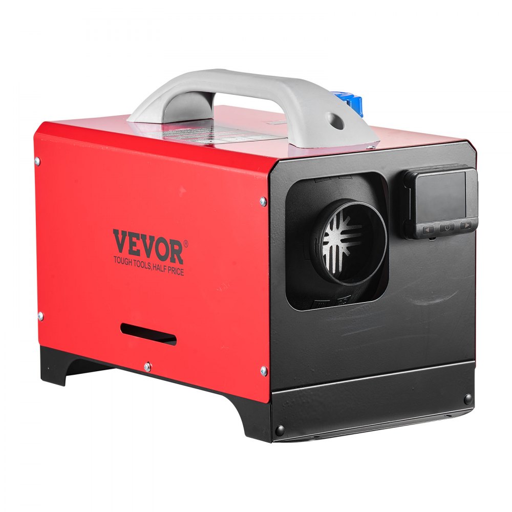 VEVOR Diesel Luchtverwarmer 12-24V 8KW, Snel verwarmende luchtverwarmer met afstandsbediening en zwarte LCD-schakelaar en voorverwarmingsfunctie, geluidsarm, voor camper, vrachtwagen, boot, trailer
