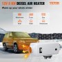 VEVOR Auto Diesel Luchtverwarmer 12V 8KW Aluminium Behuizing Standkachel Diesel Gespleten Diesel Verwarming Afstandsbediening/LCD-Scherm voor Cabine van
