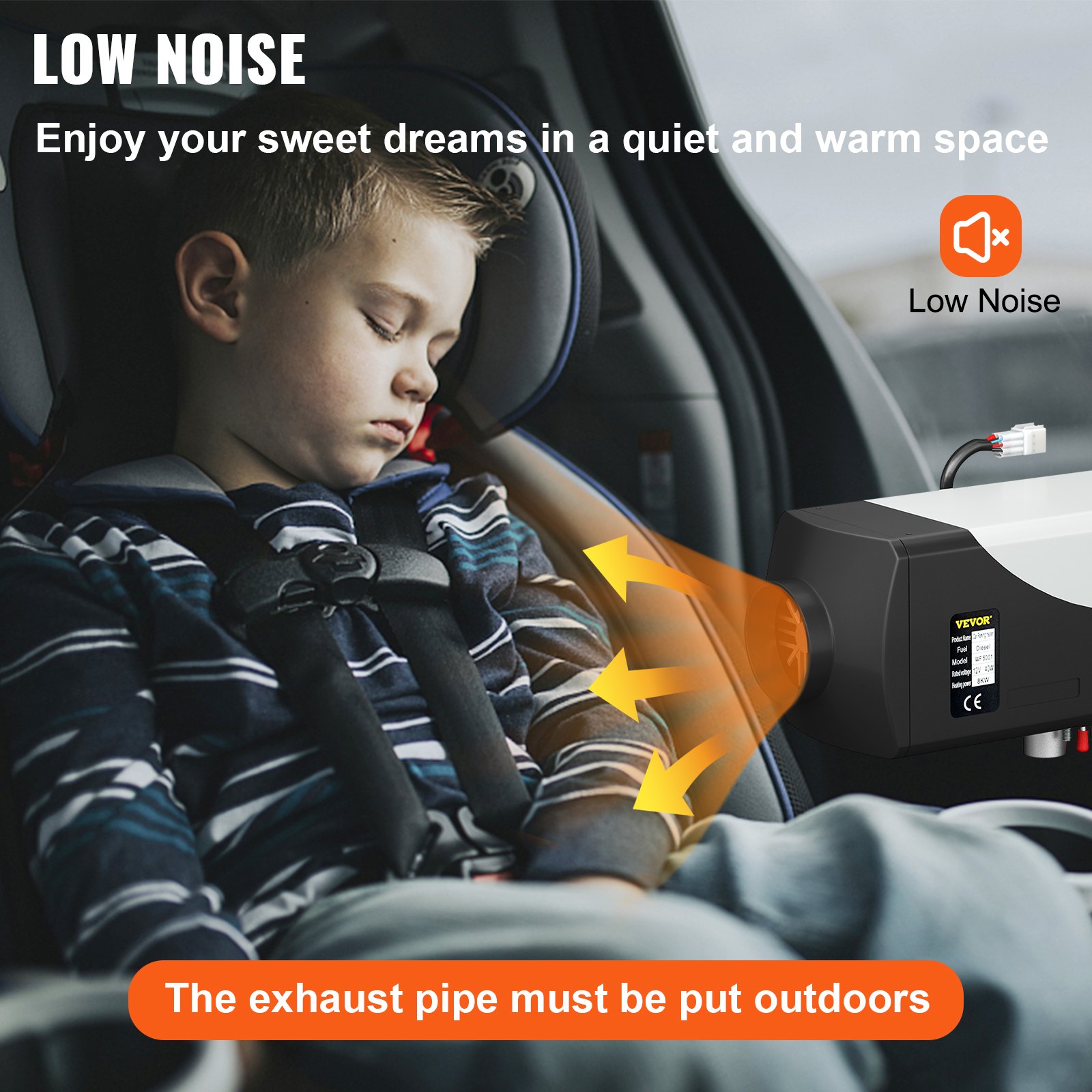 5KW Air Diesel Heater 12V voor Auto Vrachtwagens Camper Boot Bus KAN