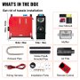 VEVOR 5KW Diesel Air Heater All in One 1  Diesel Heater 12V Diese Fuel Heater Remote Control Parking Heater Silencer with Blue LCD Switch Single Air Outlet for RV Trucks Bus and Trailer