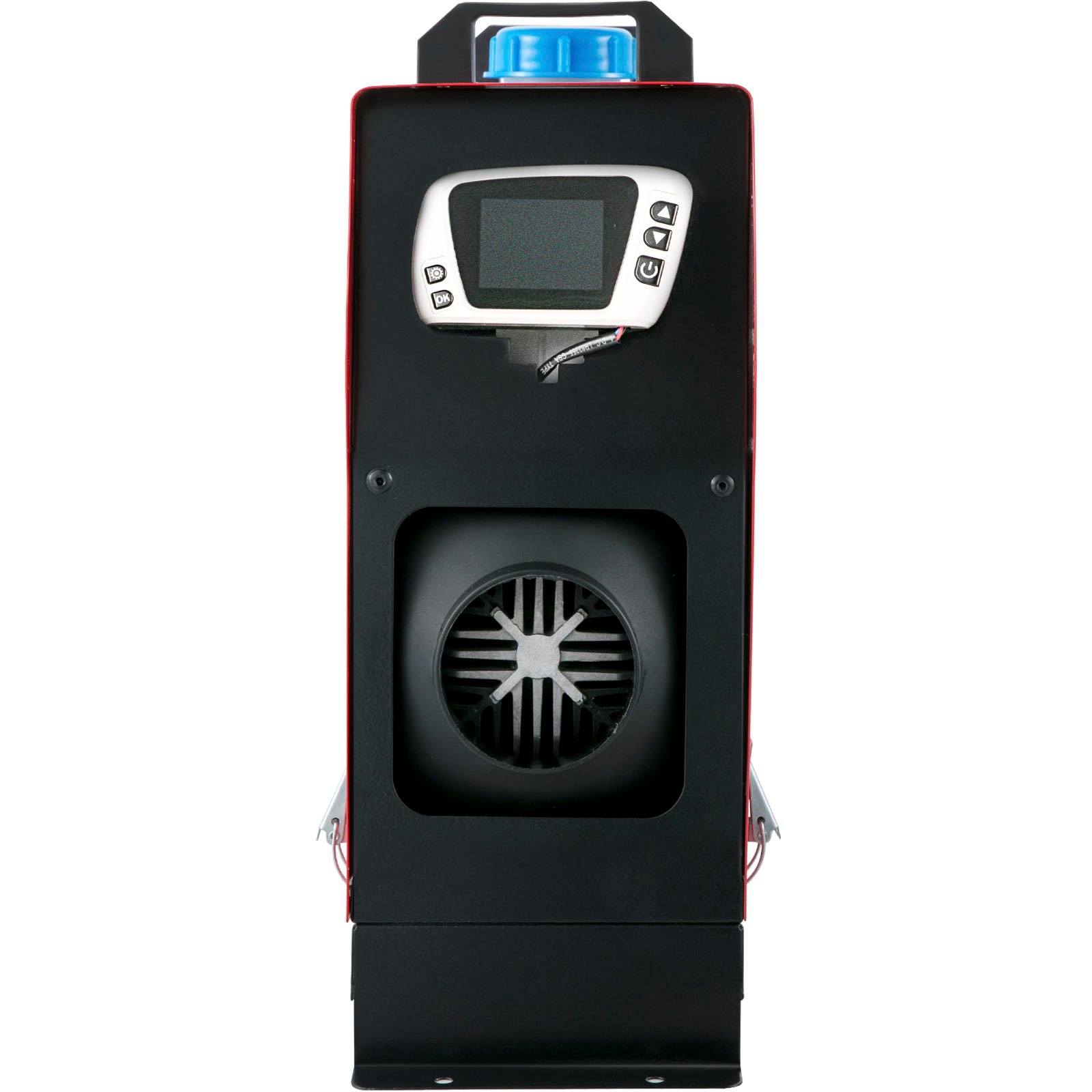 VEVOR 5KW Diesel Air Heater All in One 1  Diesel Heater 12V Diese Fuel Heater Remote Control Parking Heater Silencer with Blue LCD Switch Single Air Outlet for RV Trucks Bus and Trailer