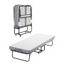 VEVOR Rollaway Bed, 31 in x 75 in Folding Bed with 4 in Mattress, Twin Size Foldable Bed with Sturdy Metal Frame & Memory Foam Mattress, Portable Twin Roll Away Bed with Mattress, for Adults, Guest