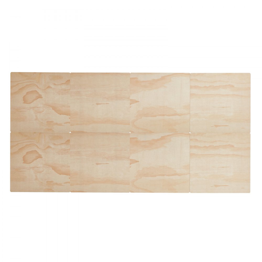 VEVOR Twin Size Bunkie Board Opvouwbare Bedplank Lattenbodem met Connector, Houten Matrastopper, Ondersteuning onder Matrasplanken, Klaar voor Gebruik, 8-delige Natuurlijke Houten Lattenbodems