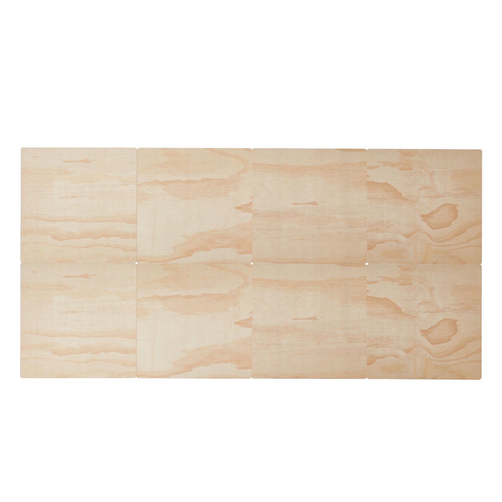 VEVOR Twin Size Bunkie Board Opvouwbare Bedplank Lattenbodem met Connector, Houten Matrastopper, Ondersteuning onder Matrasplanken, Klaar voor Gebruik, 8-delige Natuurlijke Houten Lattenbodems