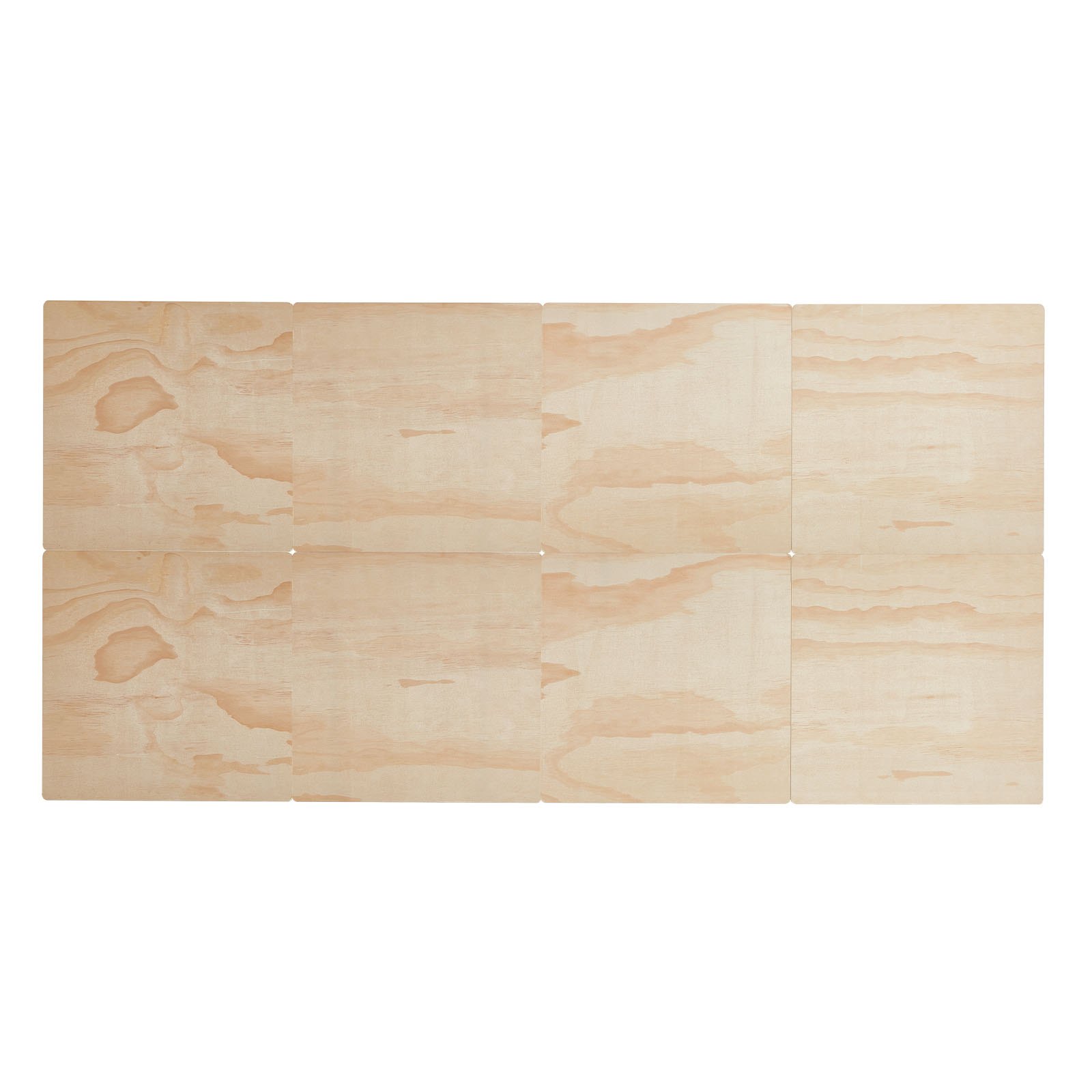 VEVOR Twin Size Bunkie Board Opvouwbare Bedplank Lattenbodem met Connector, Houten Matrastopper, Ondersteuning onder Matrasplanken, Klaar voor Gebruik, 8-delige Natuurlijke Houten Lattenbodems