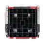 VEVOR Boat Seat, High Backrest, Folding Fishing Boat Seat with Thickened Sponge Cushion & Waterproof PVC Leather, Aluminum Alloy Hinges, Flip Up Boat Seat for Boats, Yachts, Ships, Black & Red