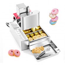 VEVOR Commerciële Automatische Donutmachine Maker 4 Rijen 240 stuks/u