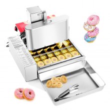 VEVOR Commerciële Automatische Donutmachine Maker 6 Rijen 360 stuks/u