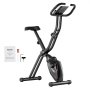 VEVOR Folding Exercise Bike, Foldable Fitness Stationary Bike, Adjustable Magnetic Resistance Stationary Bike, Upright Indoor Cycling Bike for Home Gym Workout, Comfortable Seat Cushion, LCD Monitor