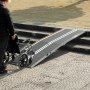 VEVOR Portable Wheelchair Ramp, 10 ft 800 lbs Capacity, Non-Slip Aluminum Folding Threshold Ramp, Foldable Mobility Scooter Ramp Wheel Chair Ramp, Handicap Ramp for Home Steps, Stairs, Doorways, Curbs