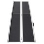 VEVOR Portable Wheelchair Ramp, 10 ft 800 lbs Capacity, Non-Slip Aluminum Folding Threshold Ramp, Foldable Mobility Scooter Ramp Wheel Chair Ramp, Handicap Ramp for Home Steps, Stairs, Doorways, Curbs