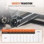 VEVOR Draagbare rolstoelhelling, 1,52 m, draagvermogen 363 kg, antislip aluminium opvouwbare drempelhelling, opvouwbare rolstoelhelling voor scootmobielen, helling voor huistrappen, trappen, deuropeningen en stoepranden