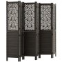 VEVOR Opklapbare kamerscherm, Hout, 6 panelen, 1702 mm, Gesneden, Kamerverdeler & Woondecoratie, Stevig frame, 360° tweewegscharnieren, Houten lattenwand met bevestigingsmateriaal