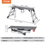 VEVOR Aluminium Werkplatform Opvouwbare Werkbank 100x30x48,7cm Werkplatform 200kg Draagvermogen Tredenbank met Veiligheidssloten Trapladder voor Thuiskantoor Werkplaats & Garage Zilver