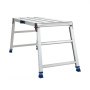 VEVOR werkplatform 1016x457mm, opvouwbaar aluminium werkplatform met een draagvermogen van 226,8 kg, in hoogte verstelbare loopbrug van 584-876mm met veiligheidsvergrendeling, draagbare trap voor thuis en werkplaats