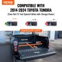 VEVOR tundra truck bed cover compatibility for 2014-2024 toyota tundra, fits 5.5 ft x 5.5 ft only.