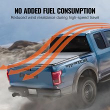 VEVOR Tri-Fold vrachtwagenbedovertrek Ford F-150 (2015-2024) LED-licht