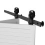 VEVOR Bi-Folding Sliding Barn Door Hardware Track Kit, 52" Top Mount Track Kit, Slide Smoothly & Quietly, Heavy Duty, Easy to Install, Suitable for Two 24" Closet Pantry Laundry Doors (Not Included)