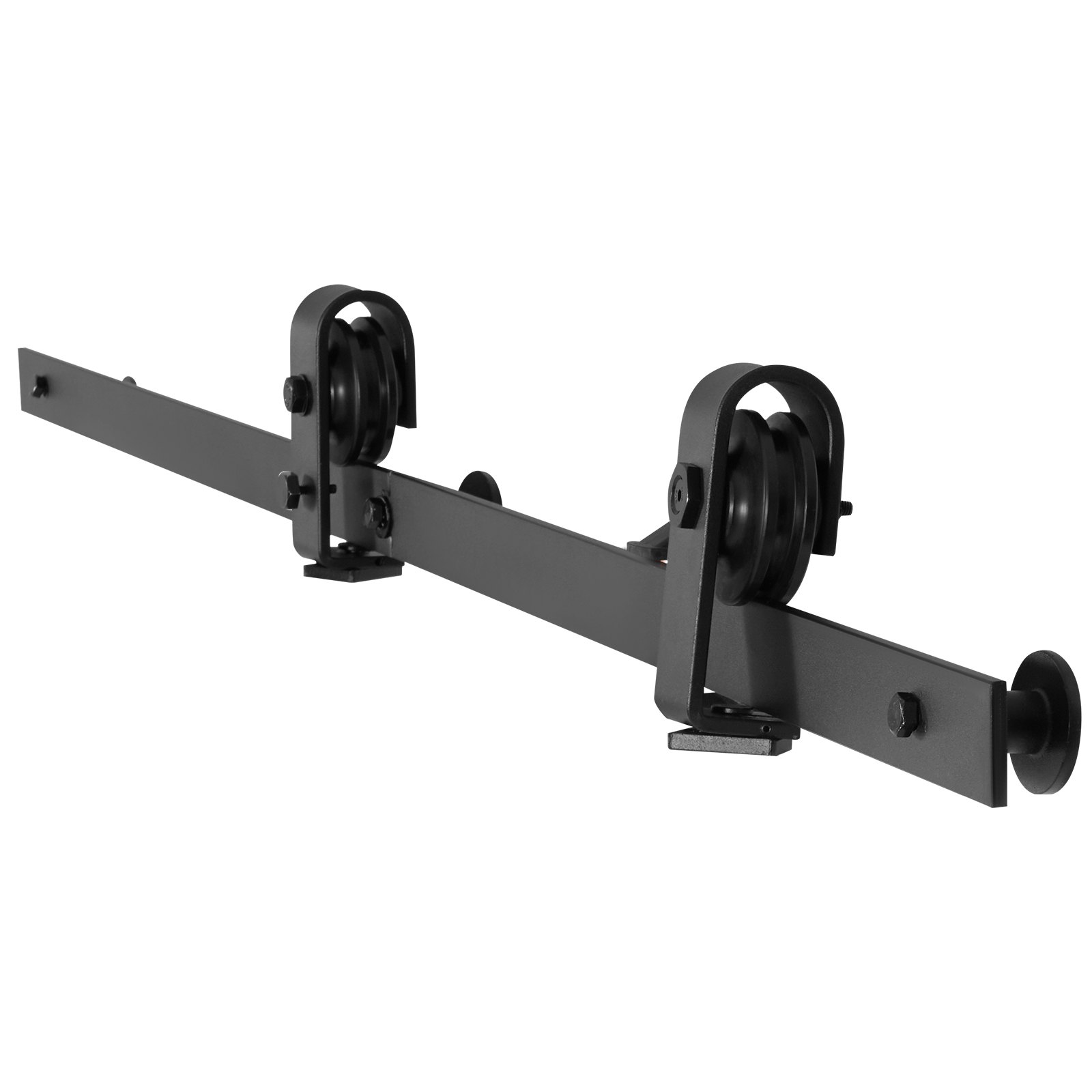 VEVOR Schuifdeursysteem, 132 cm railsysteem, schuifdeurbeslag, geschikt voor twee 61 cm kast-, voorraad- en wasruimtedeuren (niet inbegrepen)