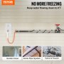 VEVOR Self-Regulating Pipe Heating Cable 3.7m 16.4W/m Heat Tape with Thermostat