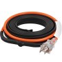 VEVOR Self-Regulating Pipe Heating Cable 3.7m 16.4W/m Heat Tape with Thermostat