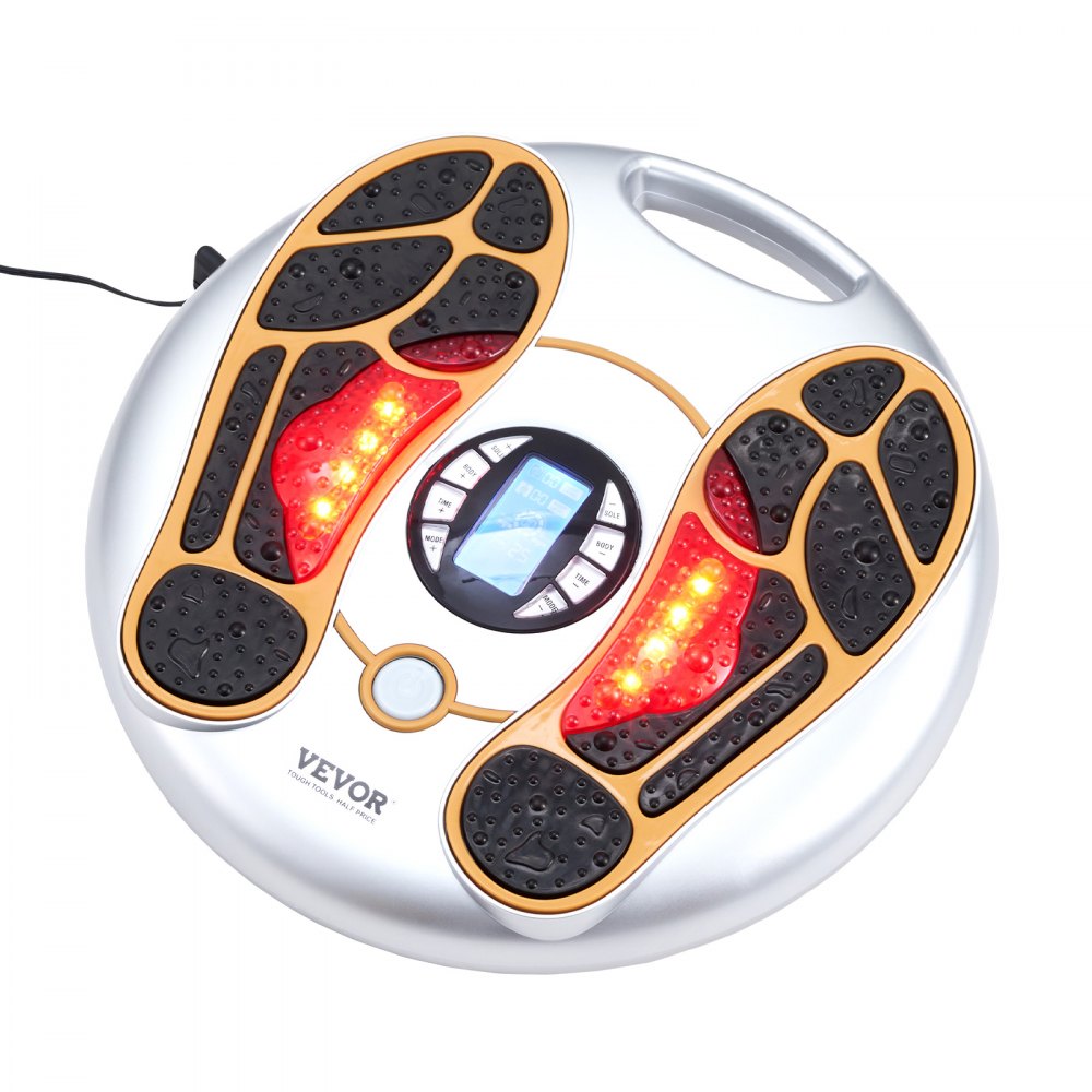 VEVOR Foot Circulation Stimulator, EMS & TENS Foot Massager for Neuropathy, Electric Foot Stimulator with 25 Mode, 99 Intensities & Remote Control for Pain Relief, Plantar Fasciitis, Blood Circulation