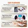 VEVOR Foot Circulation Stimulator, EMS & TENS Foot Massager for Neuropathy, Electric Foot Stimulator with Physical Massage Roller, 25 Modes and 99-Level Intensity for Pain Relief, Plantar Fasciitis