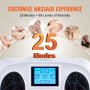 VEVOR Foot Circulation Stimulator, EMS & TENS Foot Massager for Neuropathy, Electric Foot Stimulator with Physical Massage Roller, 25 Modes and 99-Level Intensity for Pain Relief, Plantar Fasciitis