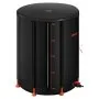 VEVOR Collapsible Rain Barrel, 201 L Portable Rain Water Collection Barrel, 1000D PVC Rainwater Collection System, Garden Water Catcher Tank Storage Container with Spigot & Overflow Kit, Black