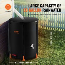 VEVOR 201L regenwatertontank opvouwbaar