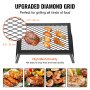 VEVOR BBQ Gills Houtskoolgrill Opvouwbare grill 458 x 305 x 205 mm, Tafelgrill Draagbare reisgrill Draagvermogen 6 kg, Opvouwbare picknickgrill voor buiten, Campinggrill Zwart 300 ℃, voor terras, camping, feest