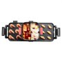 VEVOR Hot Pot 2300W 2-in-1 elektrische rookloze grill, afneembare Shabu-Shabu-pot met antiaanbakpan, aparte dubbele temperatuurregeling, Koreaanse binnenbarbecue voor 1-6 personen