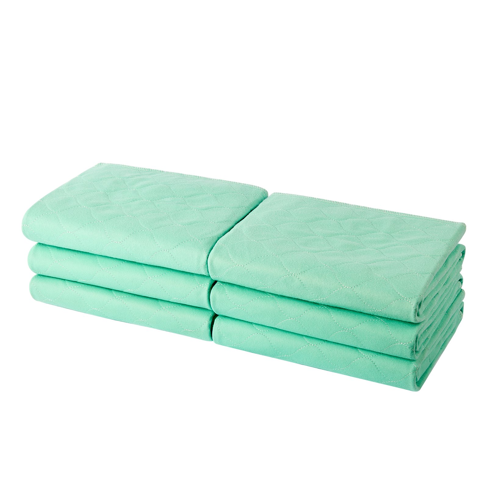 VEVOR Incontinentiepads, 864 x 914,5 mm herbruikbare bedpads, superabsorberend en snel drogend, voor huisdieren, volwassenen, kinderen en ouderen (6 stuks)