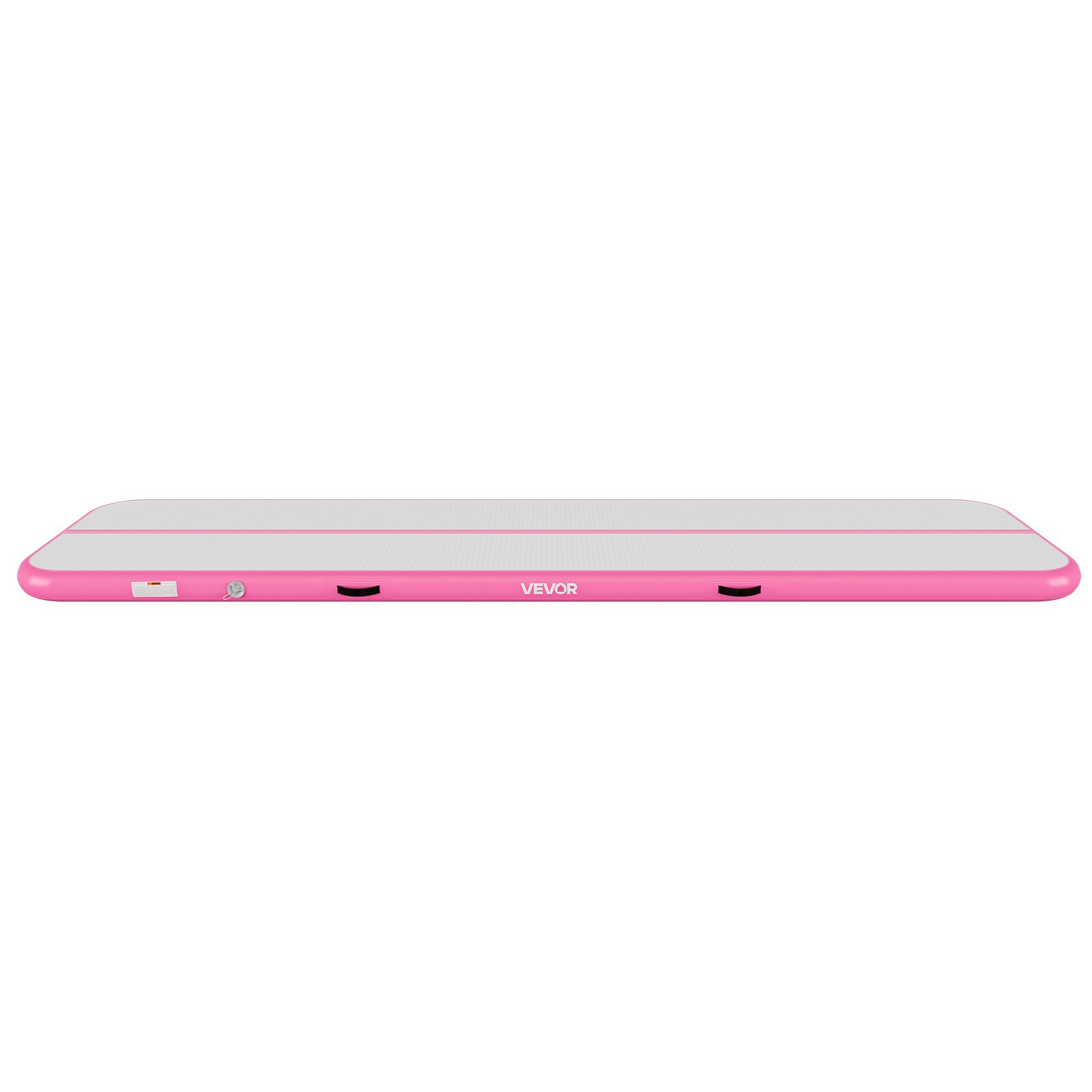 VEVOR Opblaasbare gymnastiekmat 400x100x10 cm Airtrack gymnastiekmat voor training, wedstrijdsporten en yoga, met antislipoppervlak, 600W elektrische luchtpomp, reparatiepatch, mondstukken en tas, roze