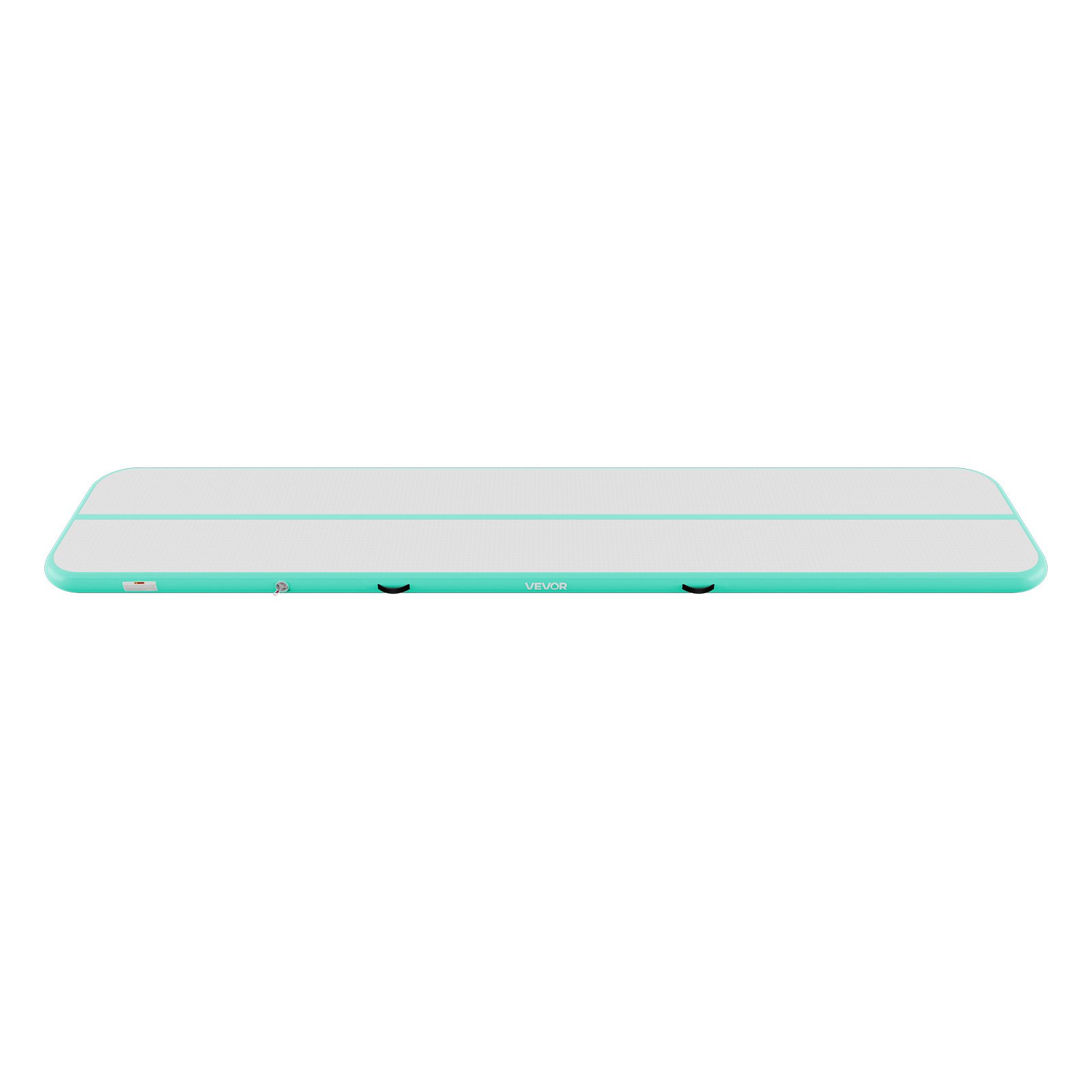 VEVOR Opblaasbare gymnastiekmat 500x100x10 cm Airtrack gymnastiekmat voor training, wedstrijden en yoga, met antislipoppervlak, 600W elektrische luchtpomp, reparatiepatch, mondstukken en tas, mintgroen