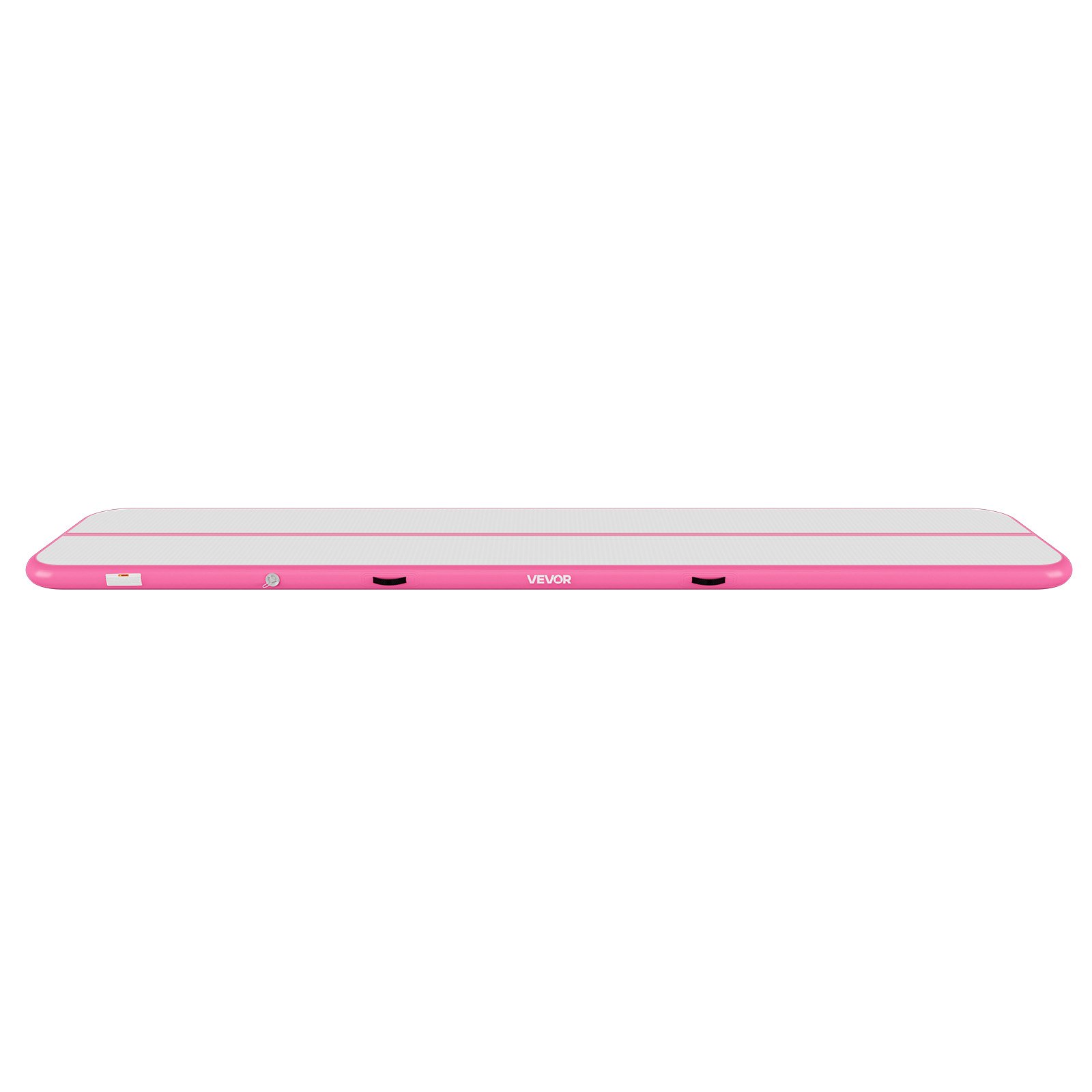 VEVOR Opblaasbare gymnastiekmat 500x100x10 cm Airtrack gymnastiekmat voor training, wedstrijdsporten en yoga, met antislipoppervlak, 600W elektrische luchtpomp, reparatiepatch, mondstukken en tas, roze